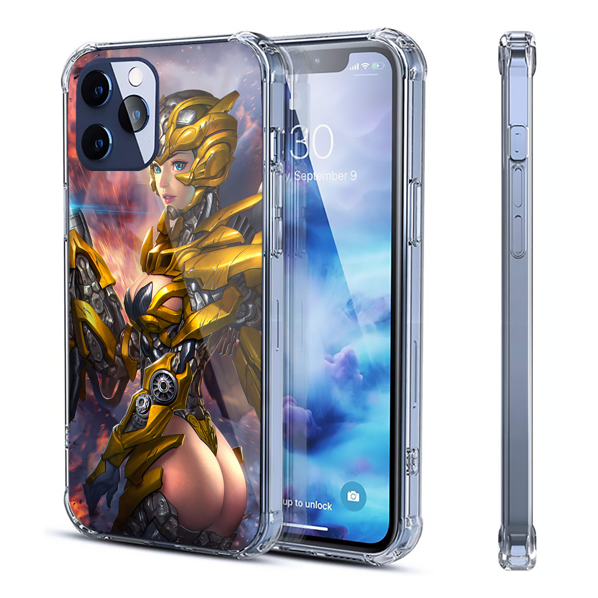 （画像用） Transformers トランスフォーマー 【iPhone 12シリーズ対応】透明スマホケース（クリアソフトケース）